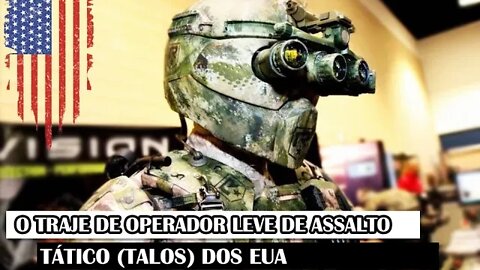 O Traje De Operador Leve De Assalto Tático (TALOS) Dos EUA