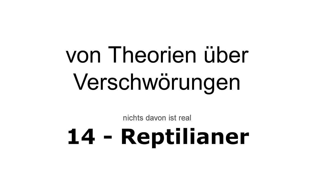 TKTV - 14 - Verschwörungen - Reptilianer | Diskurs (Deutsch)