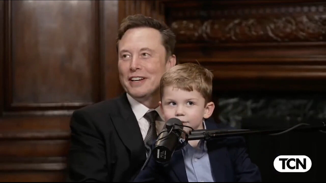 Elon Musk and his son join Tucker live from Mar-a-Lago