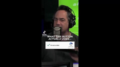 What does the "I'm not a robot" button really do