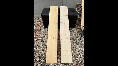 Preparing to stain shelves Part 1