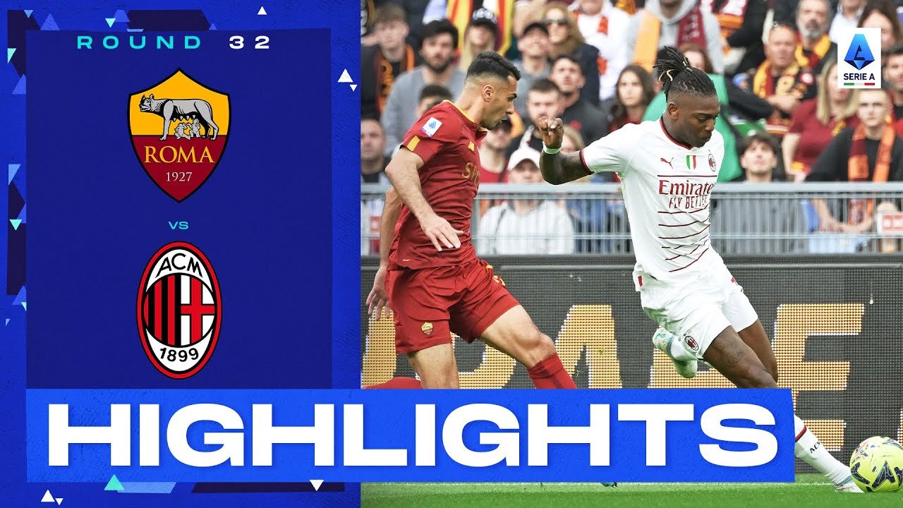 Roma-Milan 1-1 | Two goals in added time at the Olimpico! Goals & Highlights | Serie A 2022/23