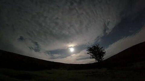 Early morning overlooking Hameldown Tor nightlapse 5th October