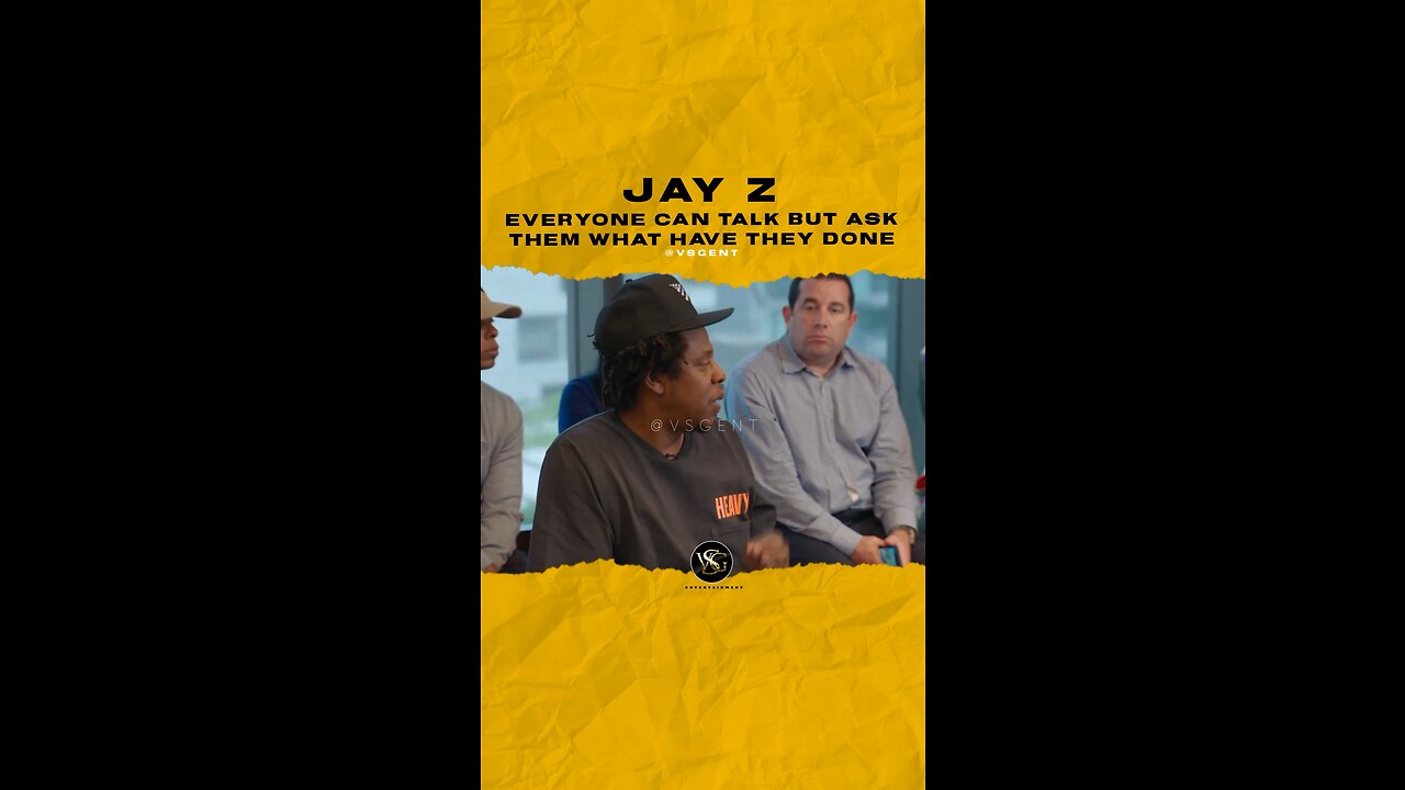 #jayz Everyone can talk but ask them what have they done. 🎥 @rocnation