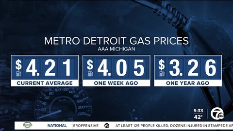 Gas prices skyrocket in metro Detroit