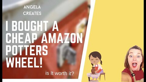 A REVIEW CHEAP POTTERS WHEEL ON AMAZON IS IT WORTH IT?! ORANGE POTTERY WHEEL REVIEW