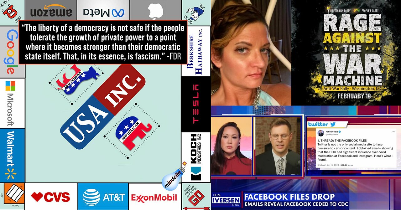 #FacebookFiles Reveal, Democrats VS Citizens United, Misty Winston Rage Against The War Machine