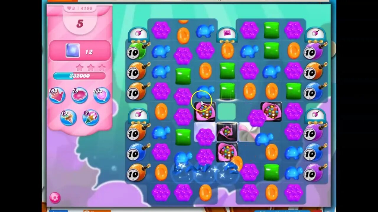 Candy Crush Level 4198 Talkthrough, 20 Moves 0 Boosters