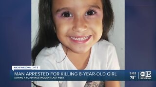 Eight-year-old girl dies, man arrested after road rage shooting in north Phoenix