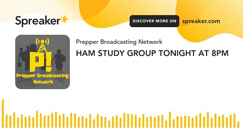 HAM STUDY GROUP TONIGHT AT 8PM