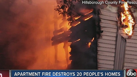 French fries left frying on stove cause two-alarm fire at Tampa apartment complex