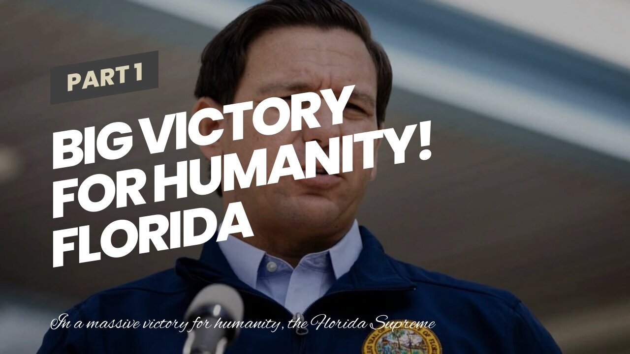 Big Victory for Humanity! Florida Supreme Court Authorizes Criminal Investigation of Big Pharma...