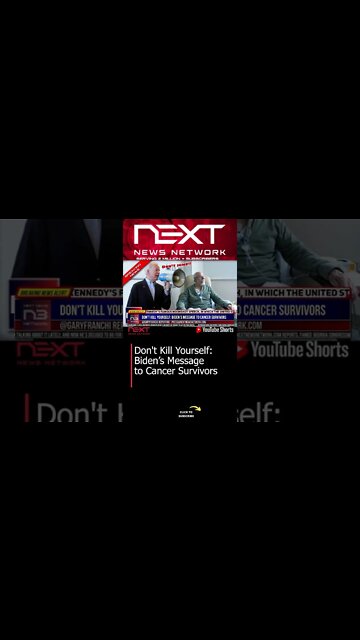Don't Kill Yourself: Biden’s Message to Cancer Survivors #shorts