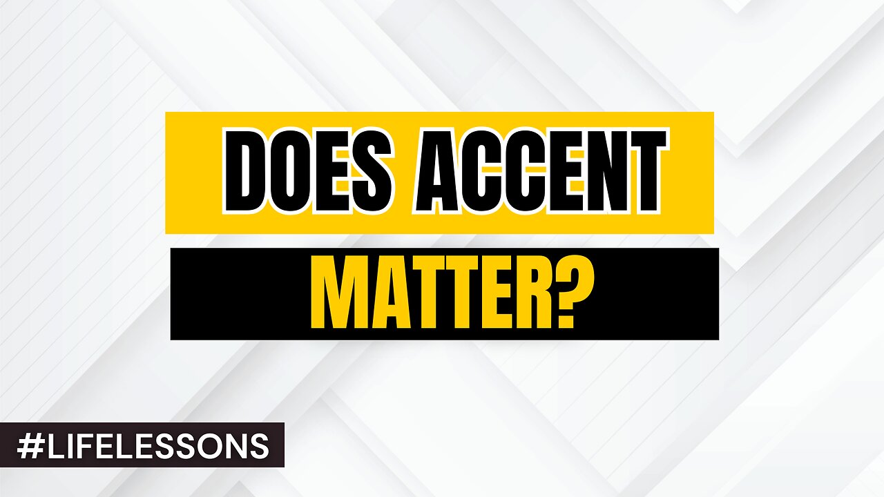 Does Accent Matter? #RealEstate #MistakesILearned