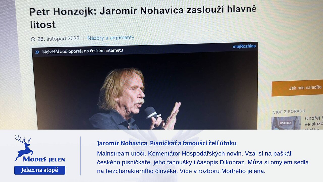 Jaromír Nohavica. Písničkář a fanoušci čelí útoku