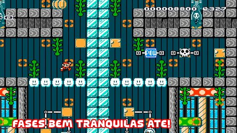 Fases mais que tranquilas em Super Mario Maker 2