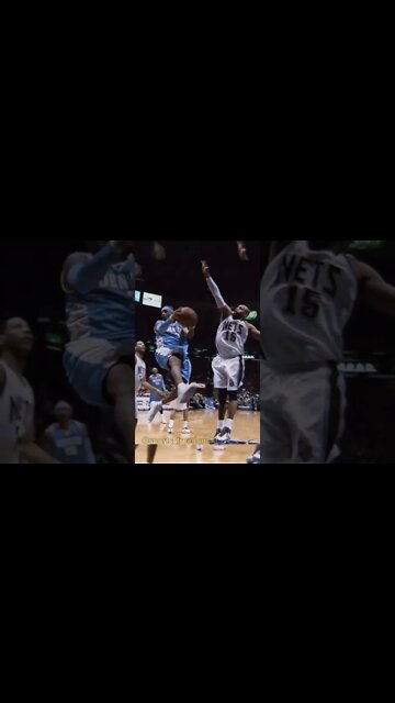 Allen Iverson insane HANGTIME and NO LOOK and1 SHOT!