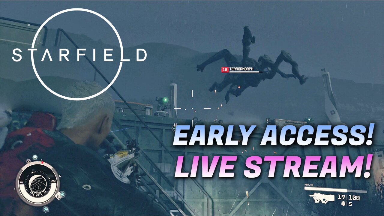 Intense Terrormorph Encounter! | Starfield Early Access on PC | Livestream Gameplay