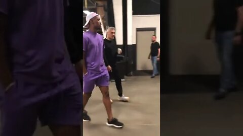 Jimmy Butler brought out the purple for his Game 4 arrival 💜' Heat Vs. Celtics Game 4'