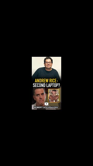 Andrew Rice: SECOND Hunter Biden Laptop #shorts
