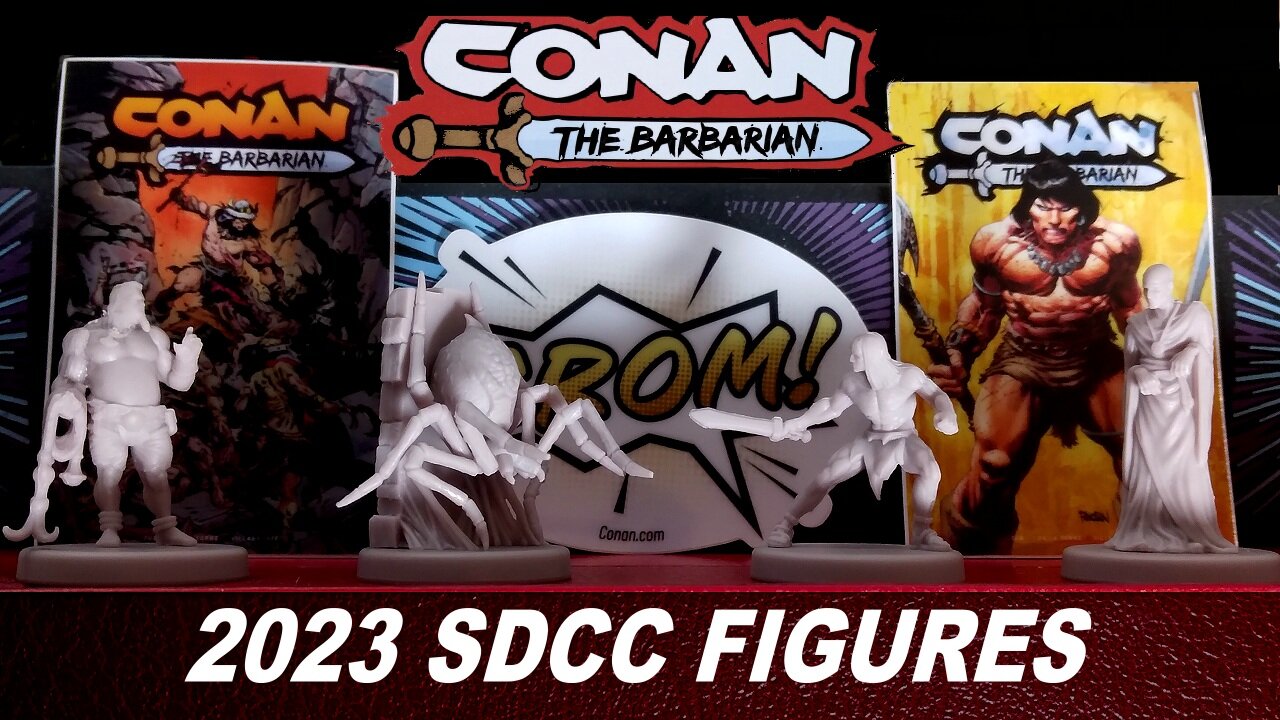 San Diego Comic Con 2023 Conan the Barbarian Figures Giveaway From Titan Comics