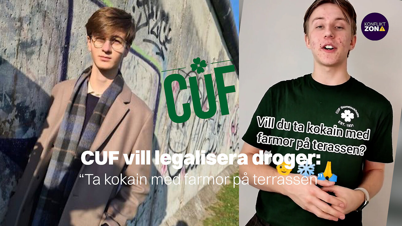 CUF vill legalisera droger: ”Ta kokain med farmor på terrassen”