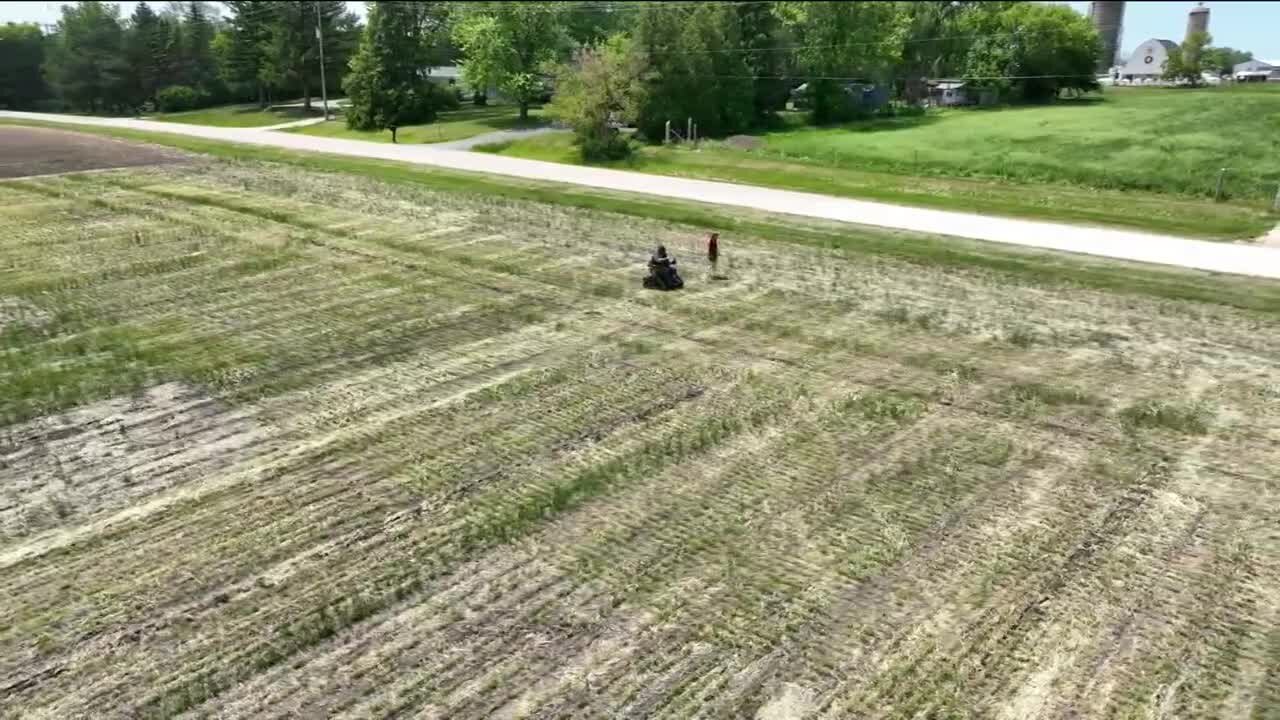 A tale of two fields for a farmer dealing waiting for rain