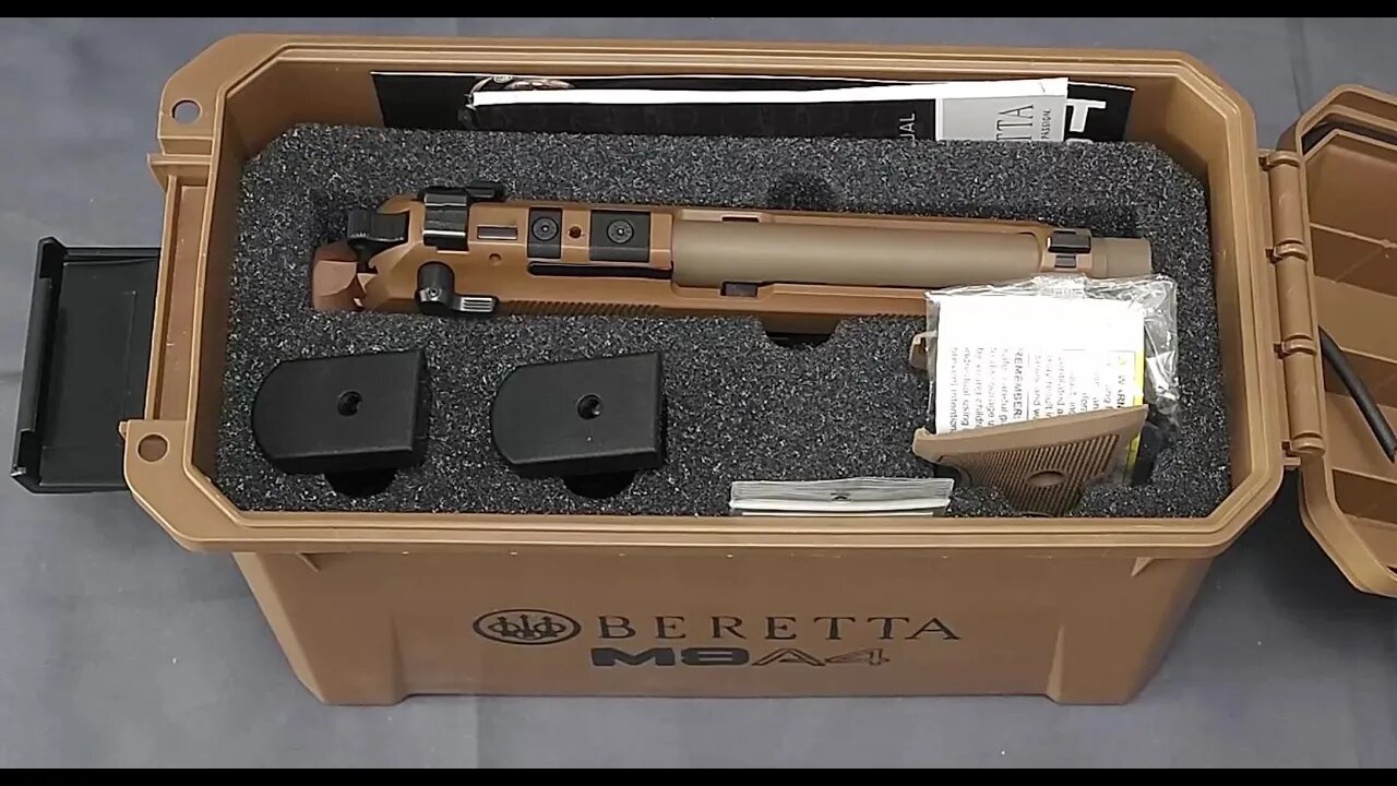 Beretta M9A4 Pistol- Unboxing and Tabletop Review