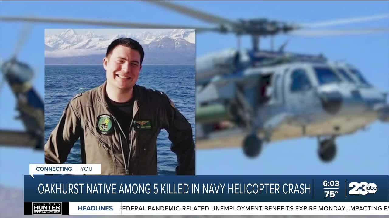 Oakhurst native among 5 killed in Navy helicopter crash