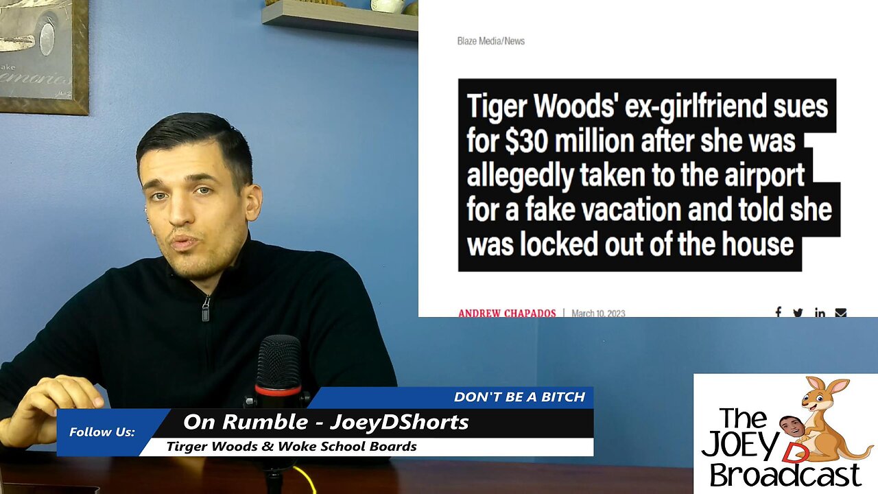 Joseph Drost - Tiger woods Playing his games again - Woke School Board members hate you!