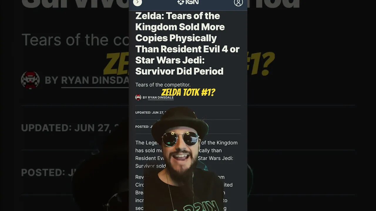 Is Zelda: Tears Of The Kingdom The #1 selling Game Of the Year? Physical Copies Beat RE4 & Star Wars