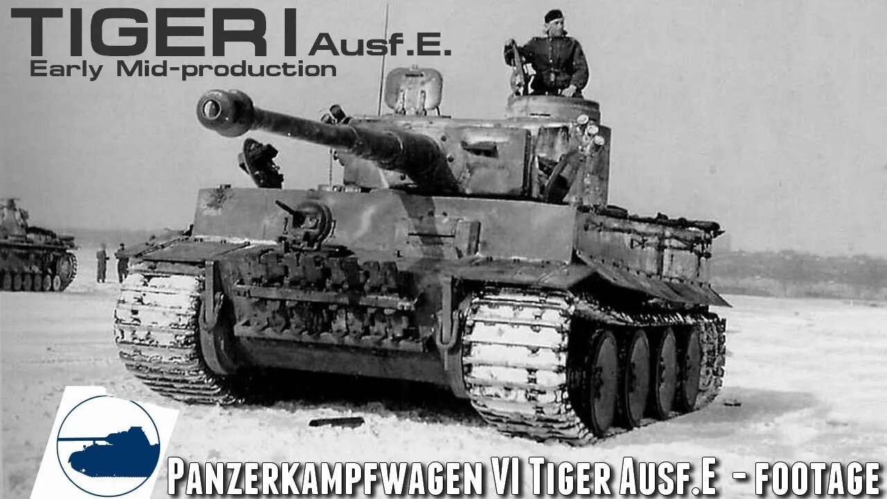 WW2 Tiger I Ausf.E. early/mid-production - footage.