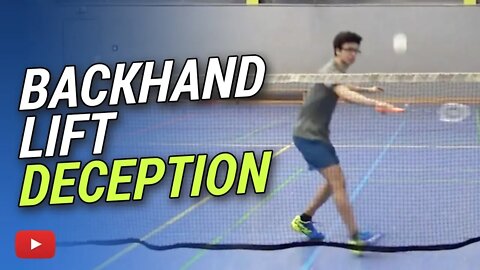 Badminton Tips and Tricks - Backhand Lift Deception featuring Camilo Borst