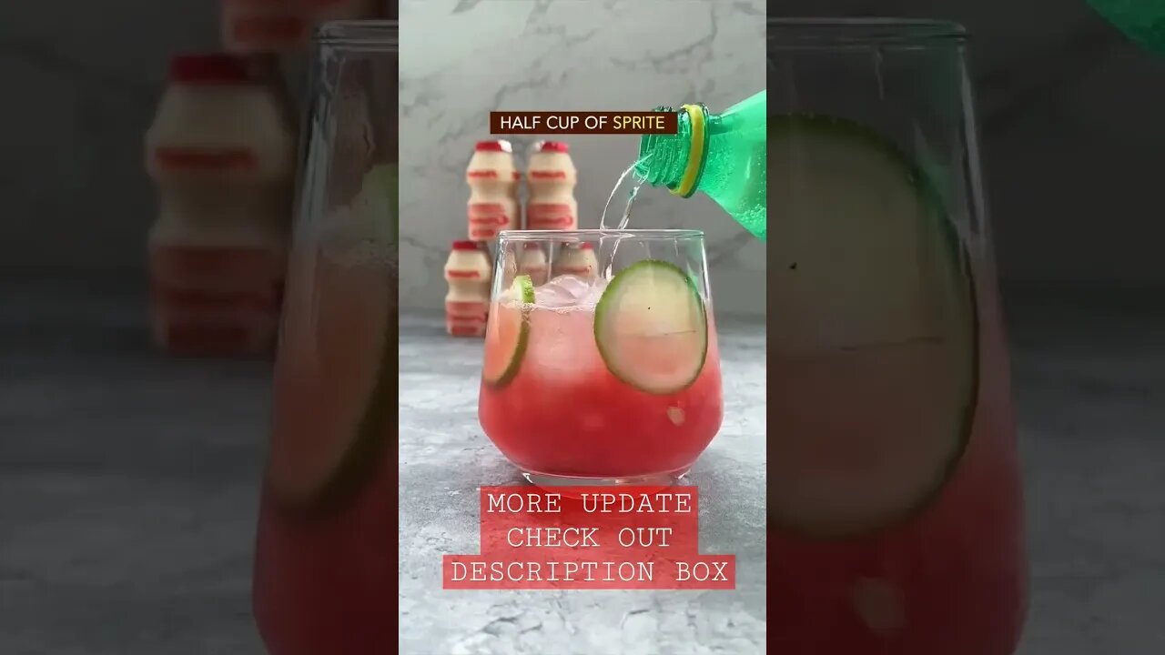 WATERMELON 🍉 SUMMER DRINK RECIPE #shorts #shortviral #watermelon