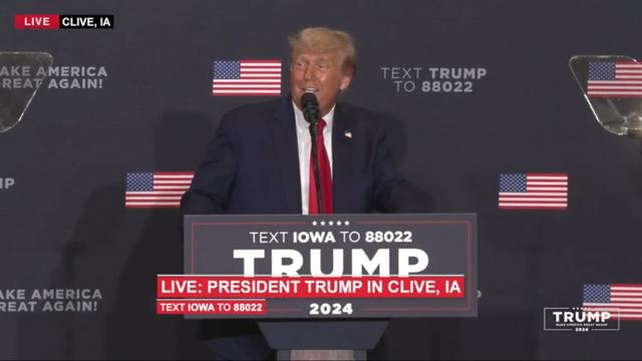 LIVE: President Trump in Clive, IA