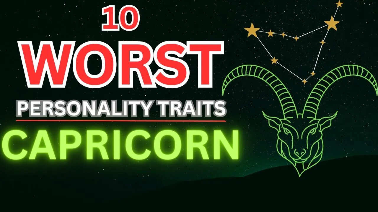 Beyond the Goat: Top 10 Worst Capricorn Traits Revealed! ♑️ #capricorn #astrology #zodiac