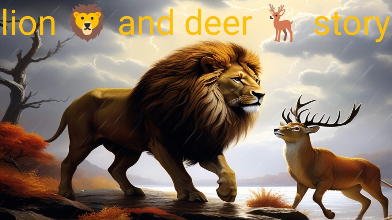 lion and deer kids for moral stories #like #share #subscribe