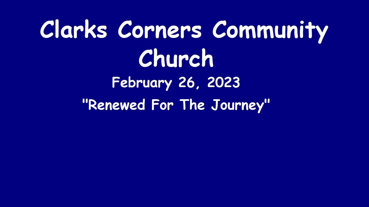 02/26/2023 Renewed For The Journey