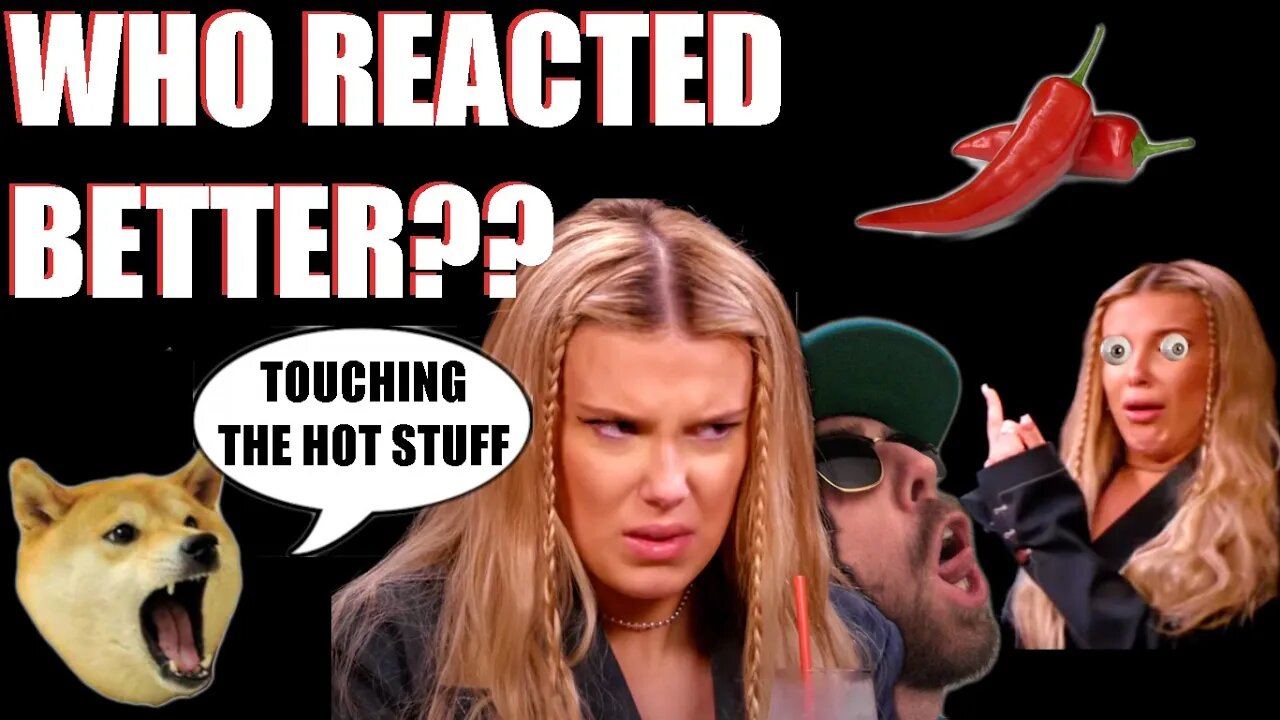 Millie Bobby Brown Hot Ones Reaction vs ORKU Hot Challenges