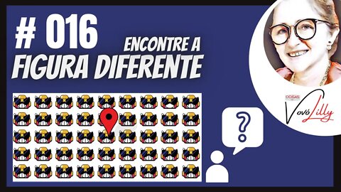 ENCONTRE A FIGURA DIFERENTE | # 016 | FIND THE DIFFERENT FIGURE