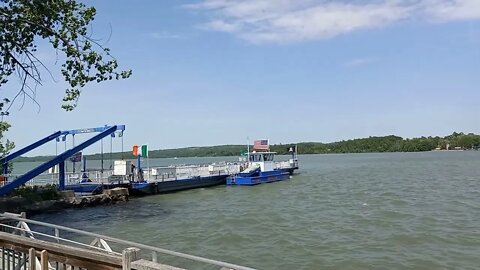 Ticonderoga Ferry Docking On NY Side