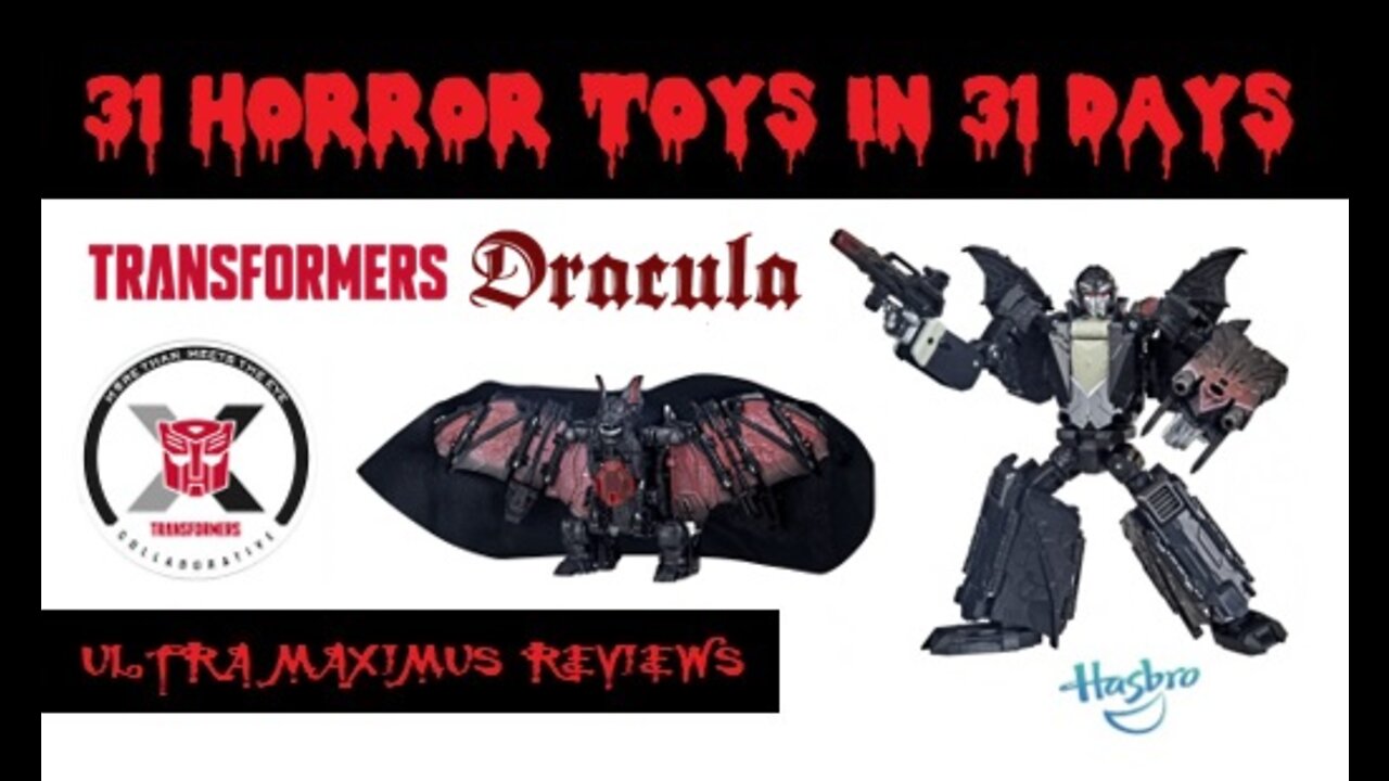 🎃 Draculus | Transformers Dracula 90th Anniversary Crossover | 31 Horror Toys in 31 Days