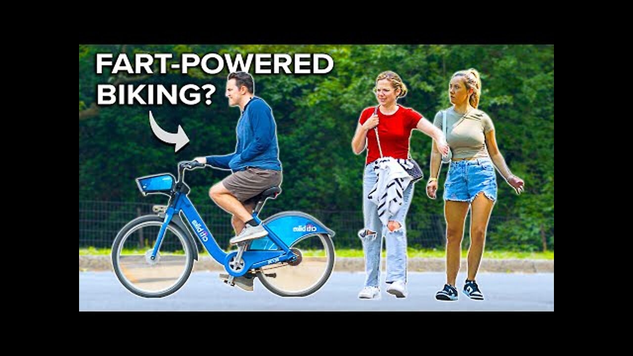 FUNNY Fart Prank in NYC! Return of the FART BIKE!