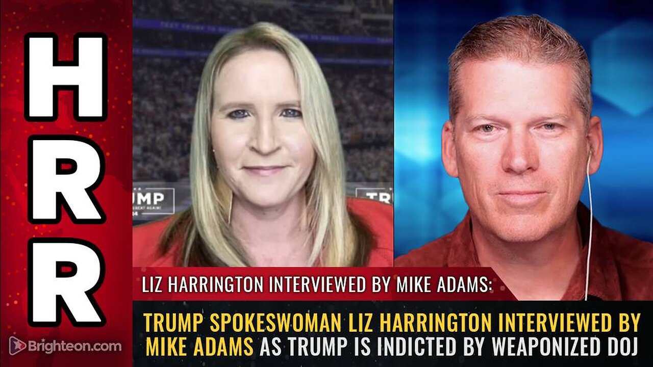 Liz Harrington interviewed by Mike Adams as trump is INDICTED by weaponized DOJ