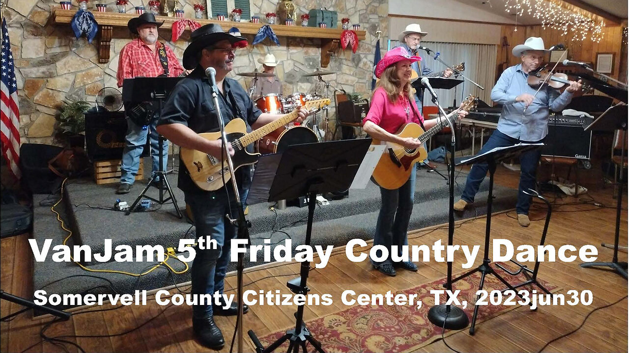 VanJam 5th Friday Dance at Somervell County Citizens Center, TX - 2023jun30