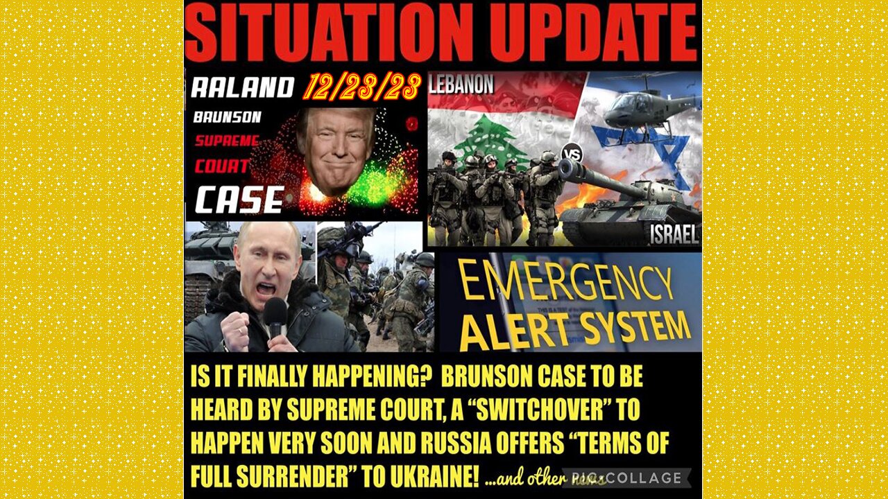 SITUATION UPDATE 12/23/23 - Epstein Island List Causing Panic, Trump On Ballot, Gcr/Judy Byington