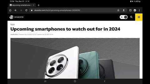 Upcoming Smart phones