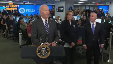 Biden is on a hurricane mission to rescue himself.