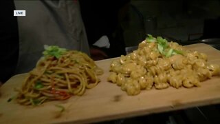 Cooking pasta at Dorsia on Brady Street