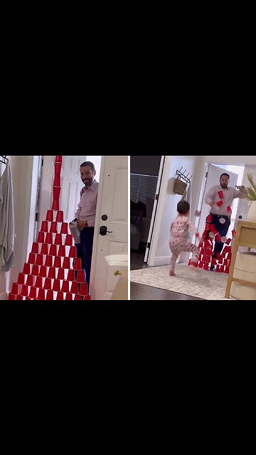 Dad goes along with prank to make his kids laugh